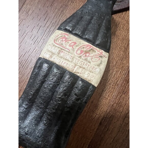 Antique Style Rustic Cast Iron Coca Cola Coke Soda Pop Door Barn Handle Pull - Picture 2 of 10
